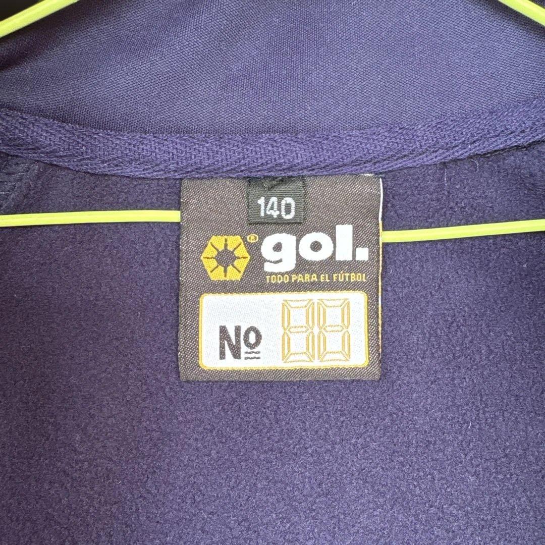 gol. 新品未使用 140 パディングハーフコート 上下セット 裏起毛