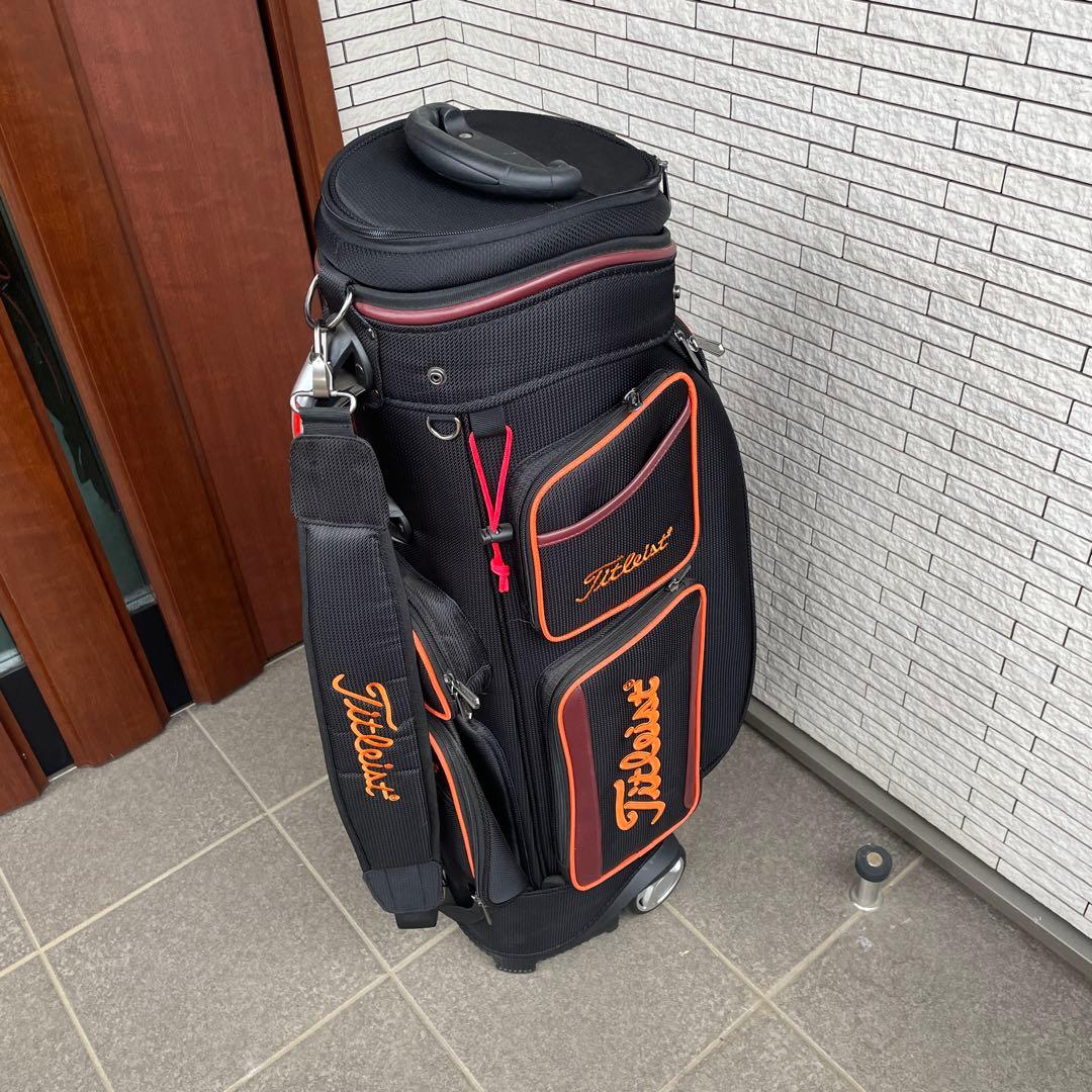 Titleist キャディバッグ ブラック/オレンジ