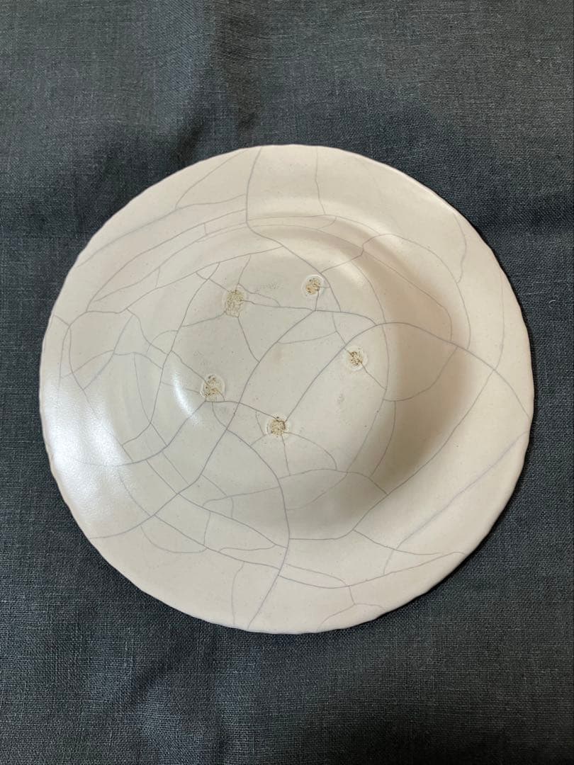 安藤雅信 シャッポ鉢 貫入釉 美品