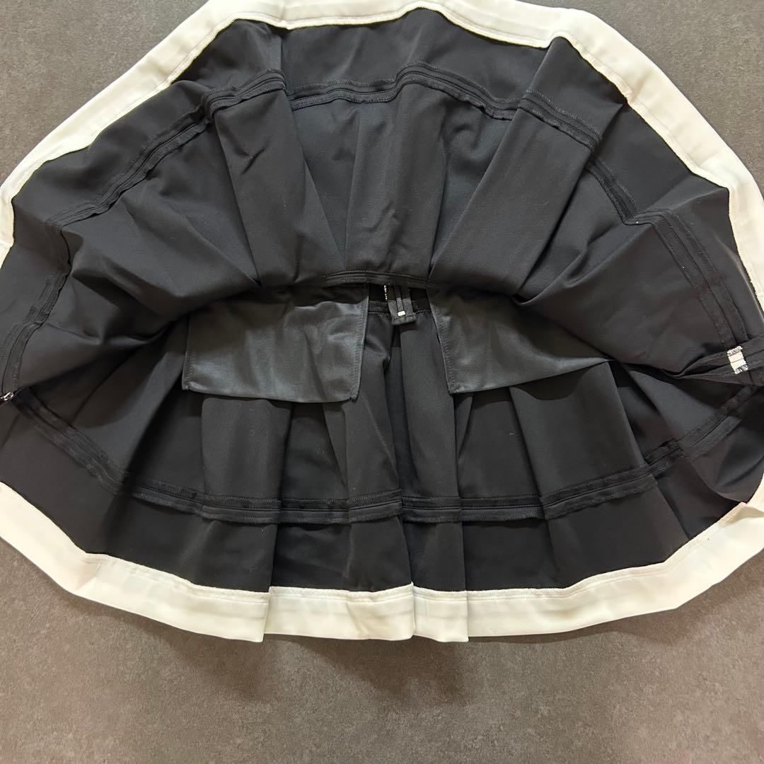 LANVIN SPORTランバンスポール タックデザインスカートサイズ38 黒色