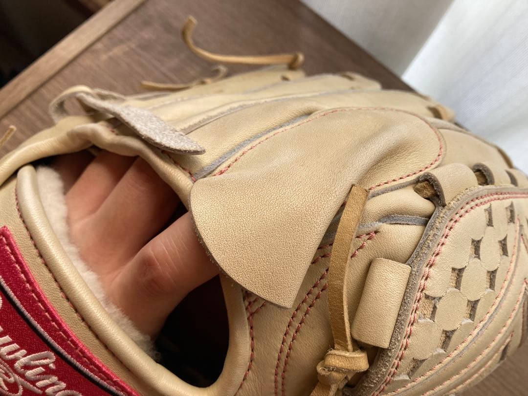 Rawlings 硬式グローブ ベージュ 袋&グラブハンマー付き