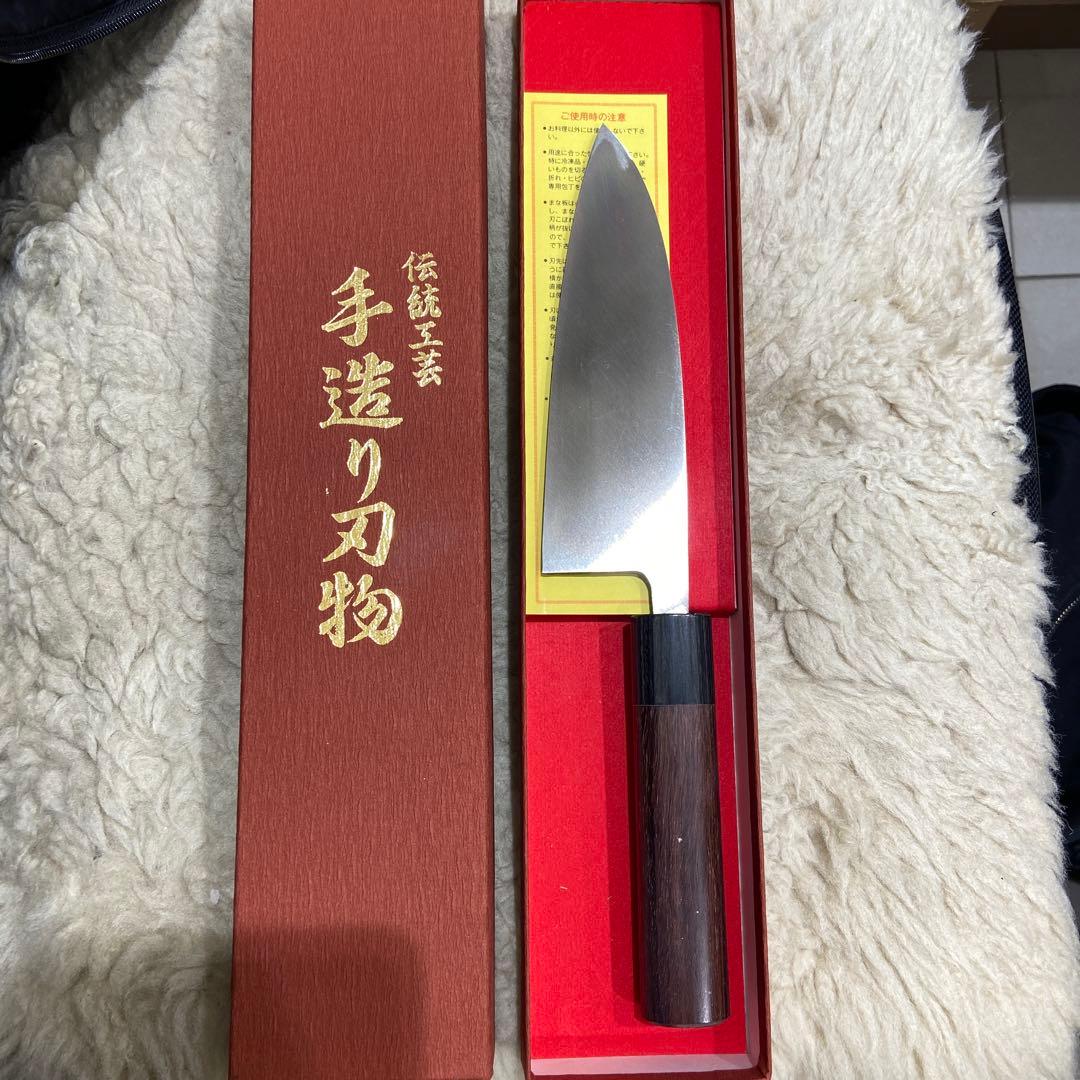 出刃包丁　本鍛造誠光作　DPゴールド