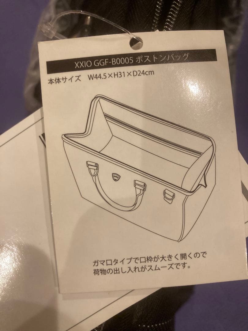 ダンロップ 2WAY ボストンバッグXXIO ストライプ柄 ゴルフバッグ