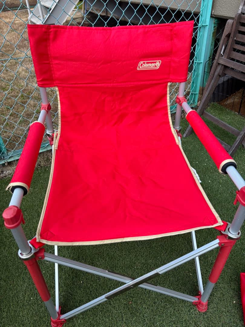Coleman 折りたたみチェア レッド 2脚セット