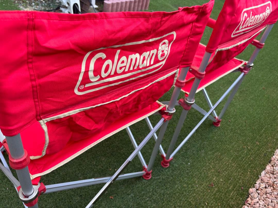 Coleman 折りたたみチェア レッド 2脚セット
