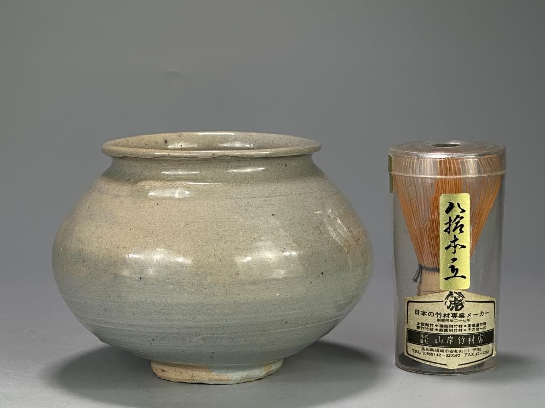 UM23-2　朝鮮古美術　李朝時代　白磁壺　古壺　時代壺　古物　韓国美術