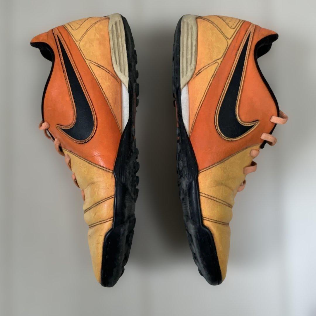 Nike 26cm サッカー トレシュー 本革　オレンジ/イエロー
