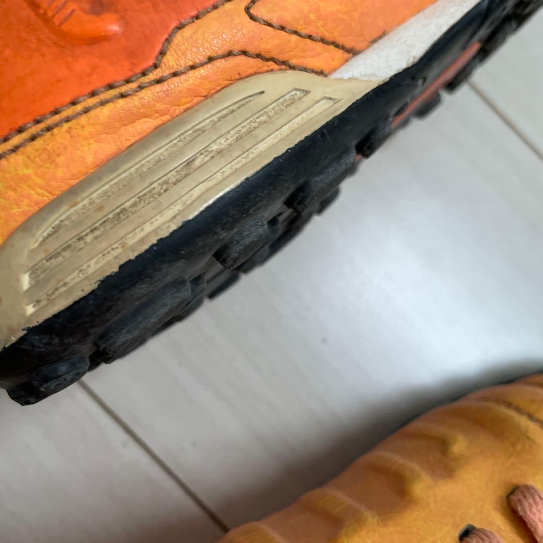 Nike 26cm サッカー トレシュー 本革　オレンジ/イエロー