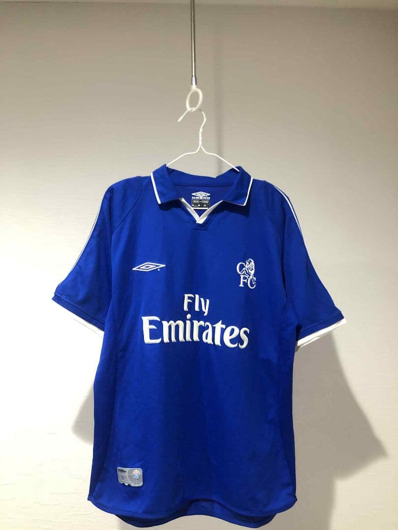 Chelsea FC Umbro ポロシャツ 青 Size -M