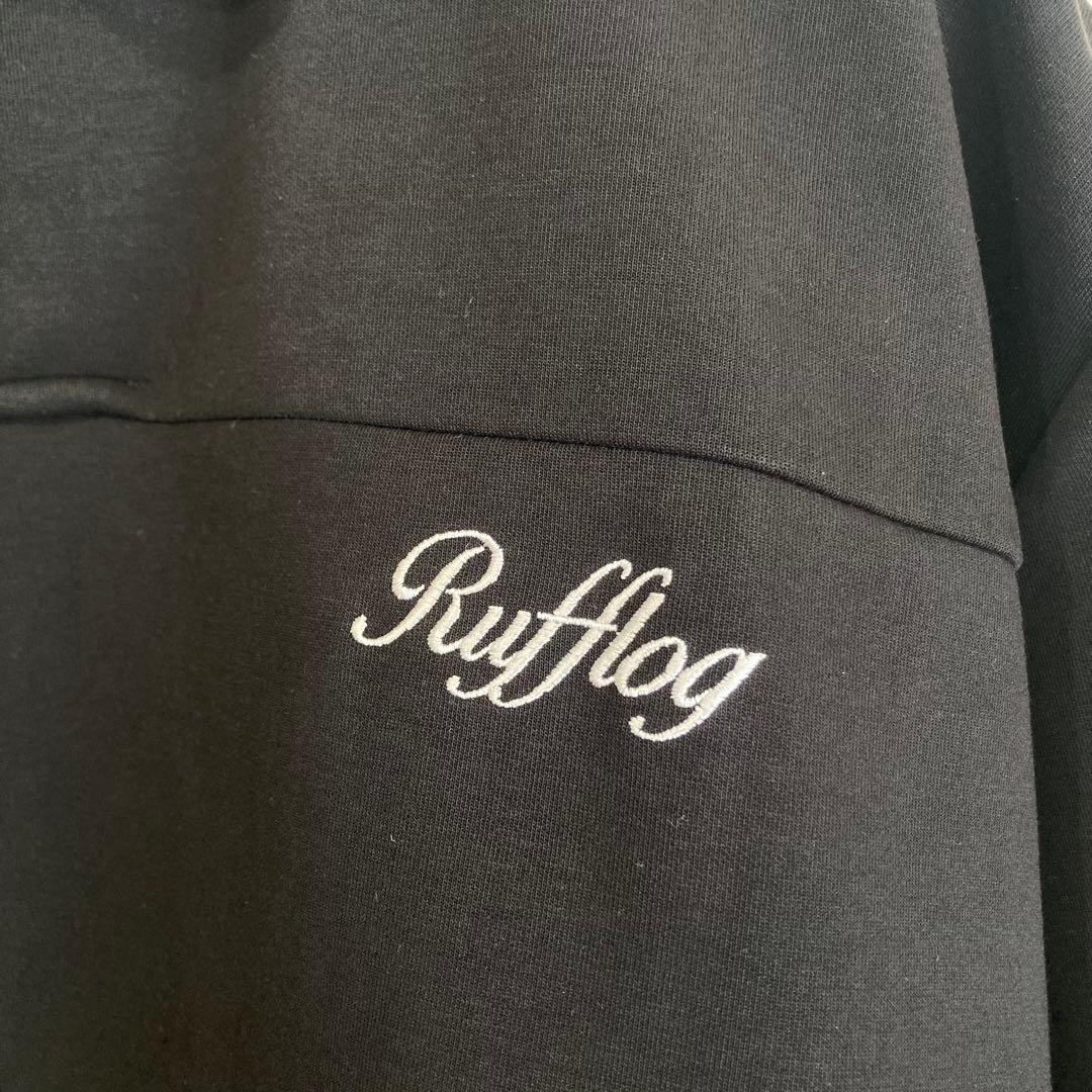 【RUFFLOG】ストレッチ入りロゴ刺繍ビッグシルエットポロシャツSIZES