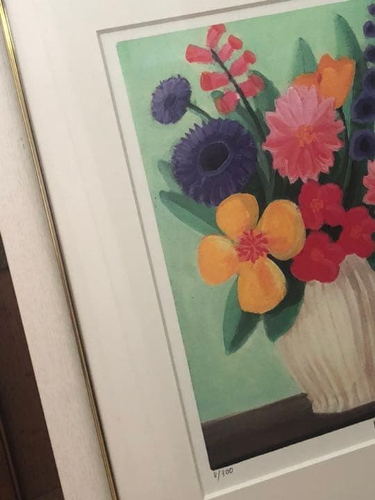 花瓶　フラワー 絵