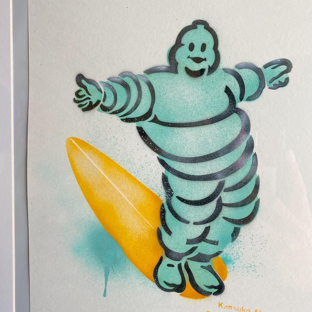 kansuke akaike ステンシルアート ミシュランマン surf