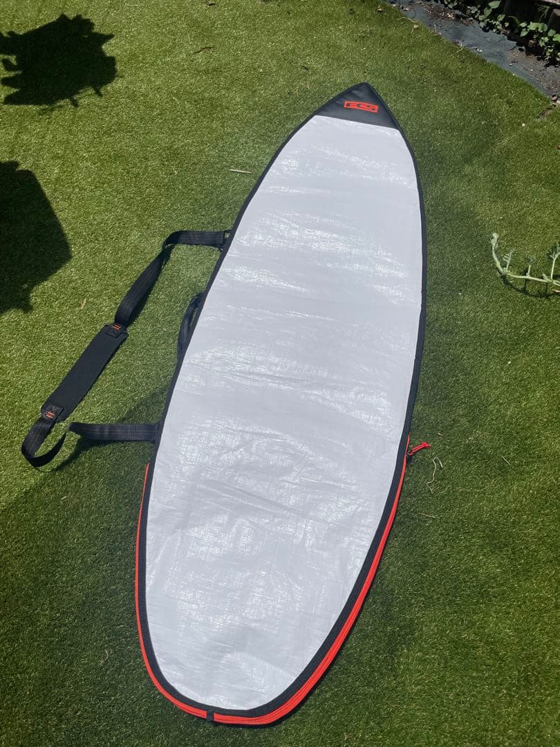 タグ付き　美品　FCS サーフボードケース 6'0 ネイビー　オレンジ