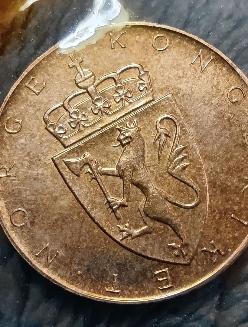 1964年 ノルウェー銀貨 10クローネ 憲法500周年記念銀貨