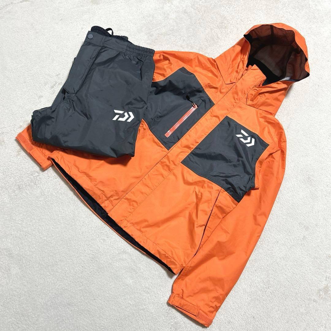 未使用 DAIWA レインマックス レインスーツ オレンジ WM