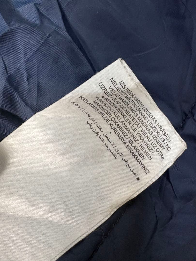 NIKEナイキバーミンガムFC 中綿ベンチコート L 紺刺繍ロング丈