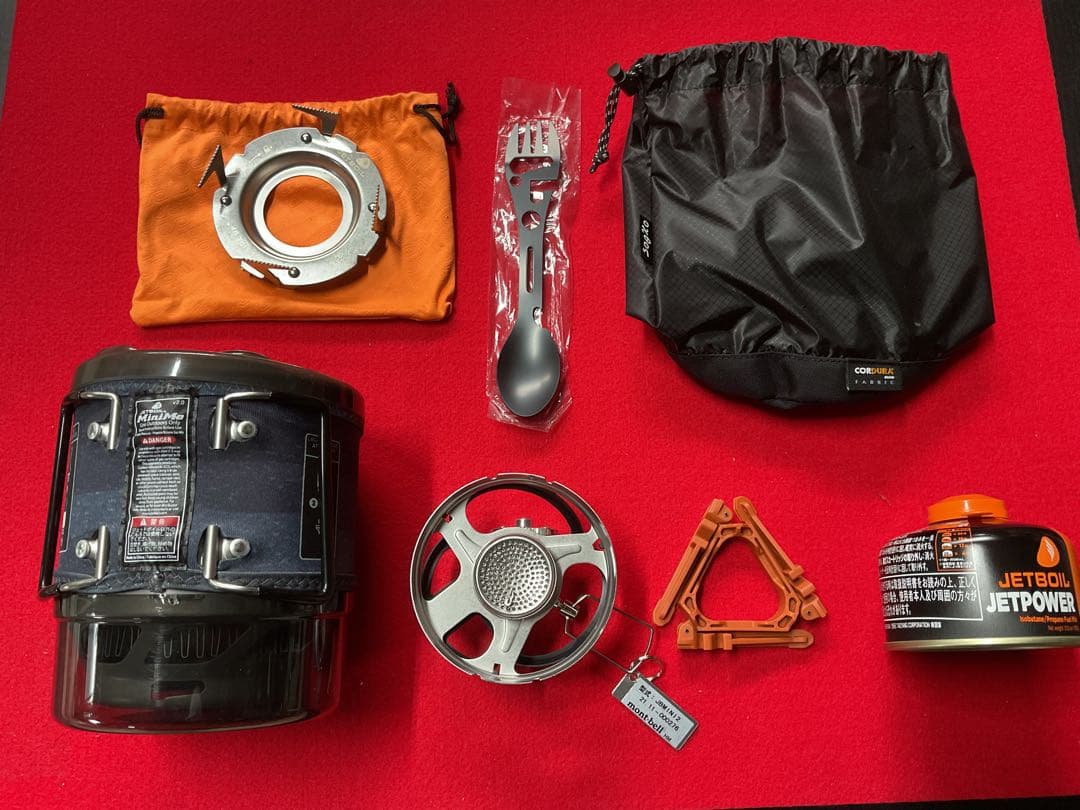 JETBOILミニモ　動作良好美品&収納袋と新品純正OD缶付きセット
