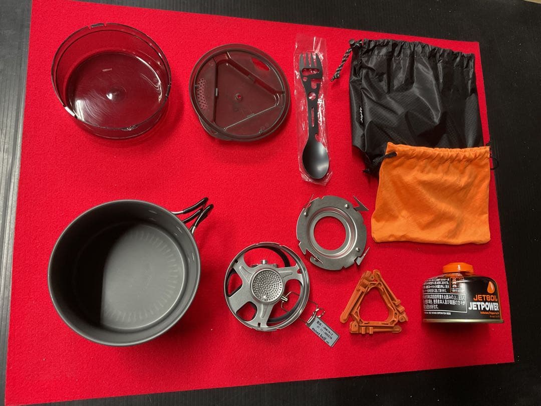 JETBOILミニモ　動作良好美品&収納袋と新品純正OD缶付きセット