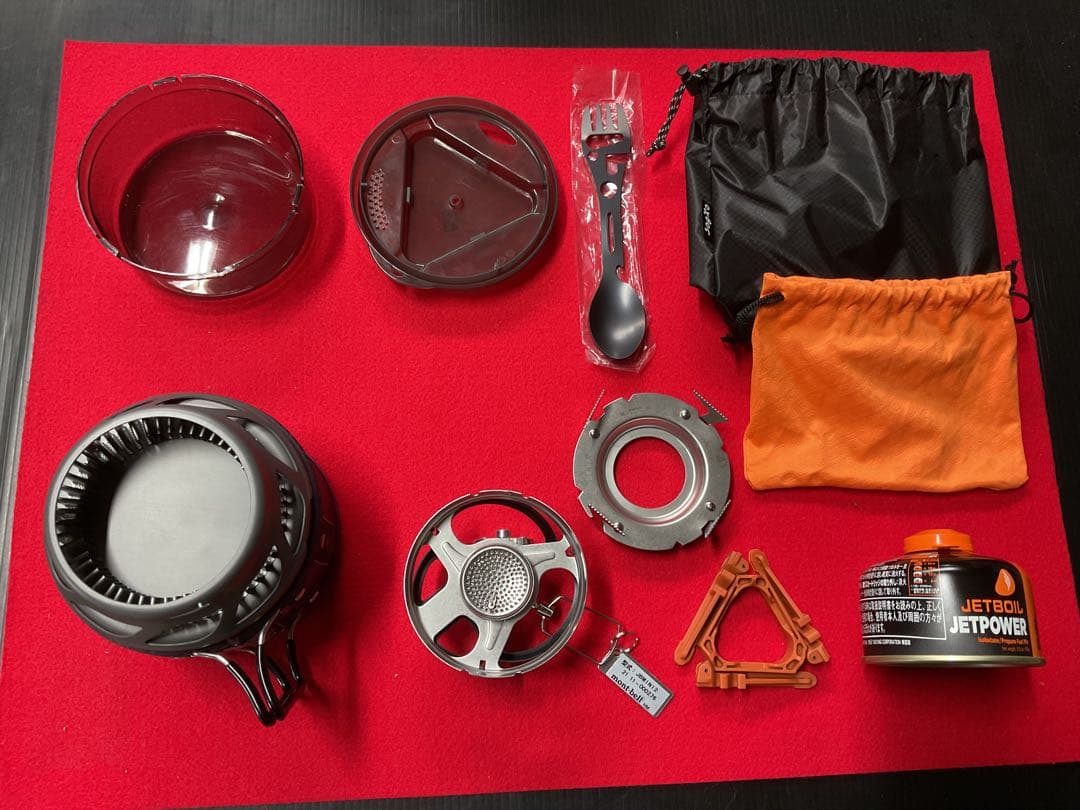 JETBOILミニモ　動作良好美品&収納袋と新品純正OD缶付きセット