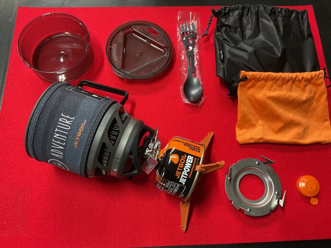 JETBOILミニモ　動作良好美品&収納袋と新品純正OD缶付きセット