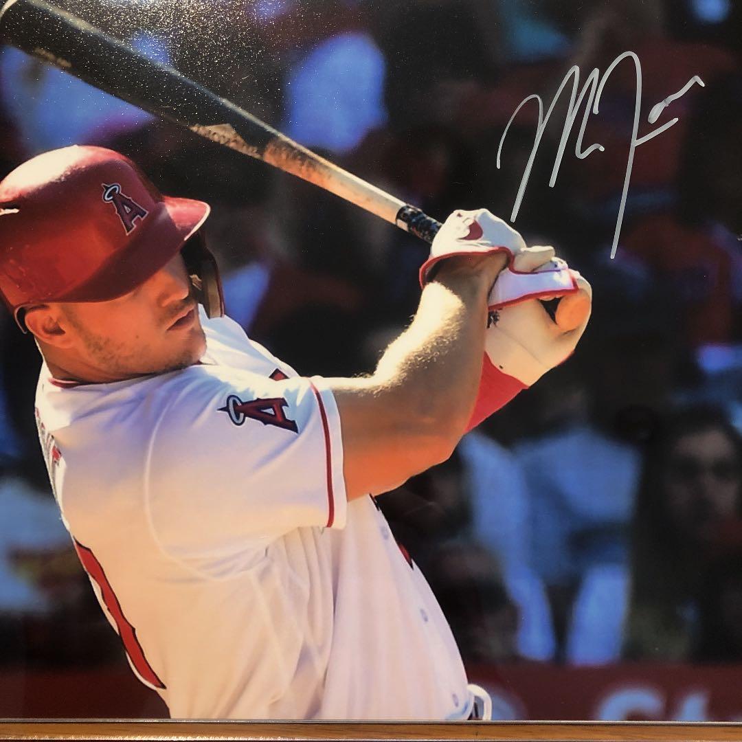 MLB マイク・トラウト　直筆サイン　大谷翔平　エンジェルス
