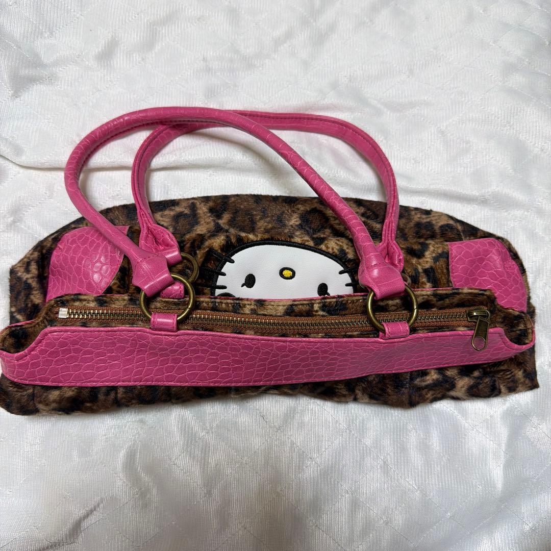 【SPINNS限定品】ハローキティ　渋谷109コラボ　ヒョウ柄バッグ　ギャル