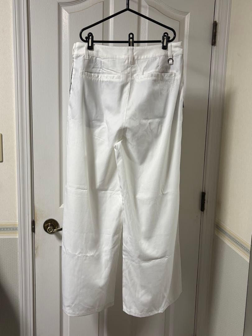 CUARTO UNITED ホワイト ワイドパンツ