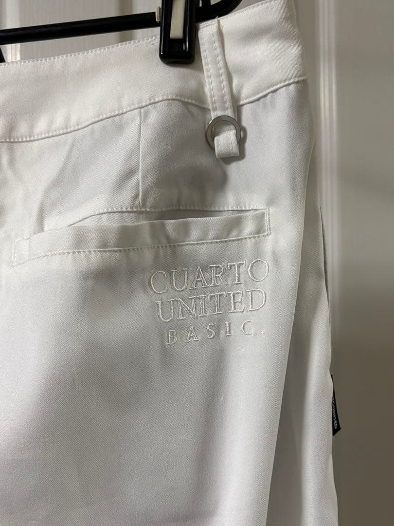CUARTO UNITED ホワイト ワイドパンツ