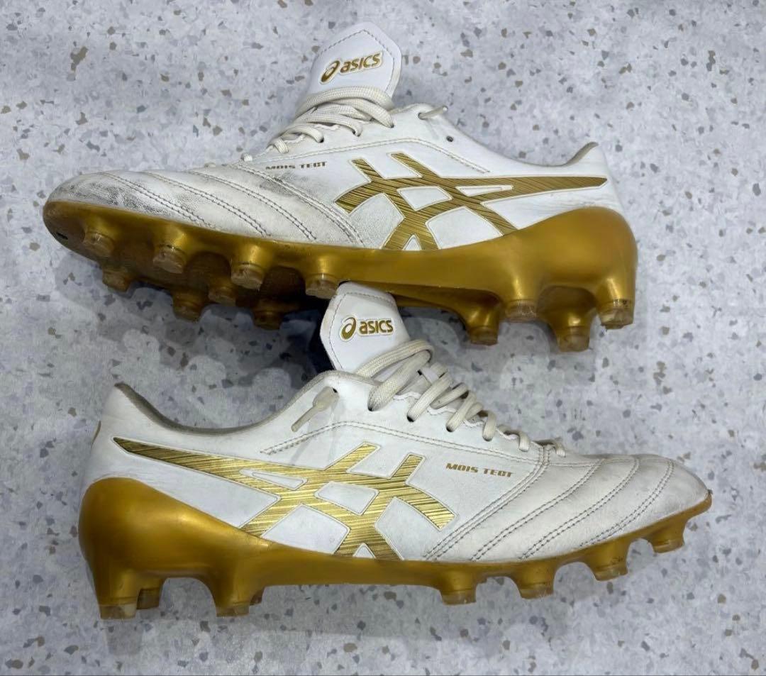 ASICS サッカーシューズ 26.5cm ホワイト/ゴールド