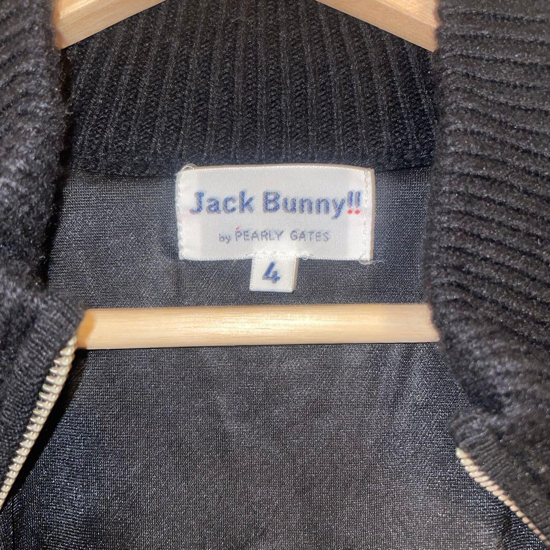 【美品】JACKBUNNY ブラック 黒 ジップアップニットジャケット