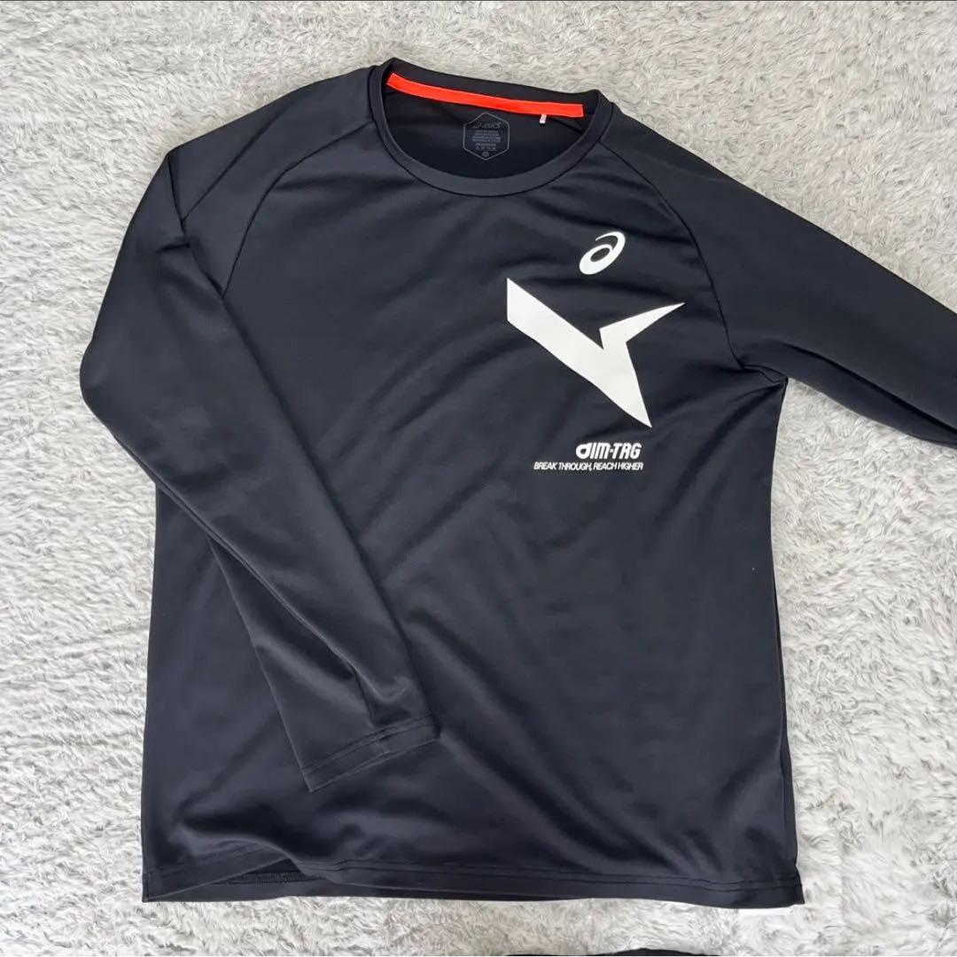 ASICS フード付きジャージ＋ロングTシャツ＋ロングタイツ