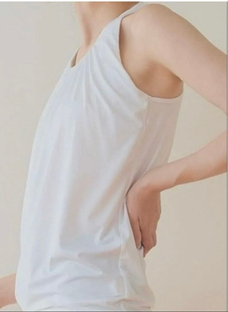 【美品】SUKALA フロントギャザータンクトップM