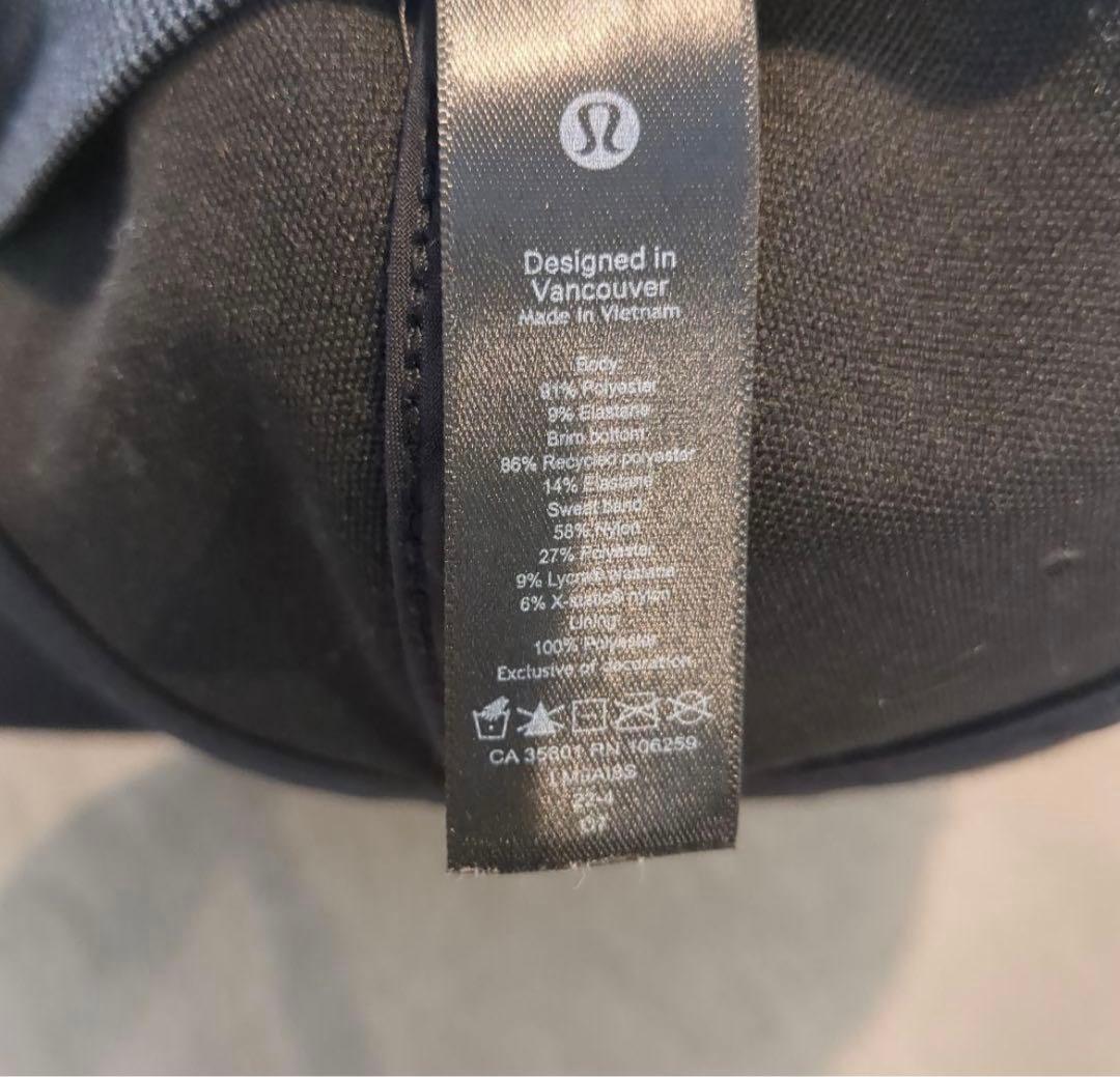 期間限定　Lululemon ブラックキャップ 調整式