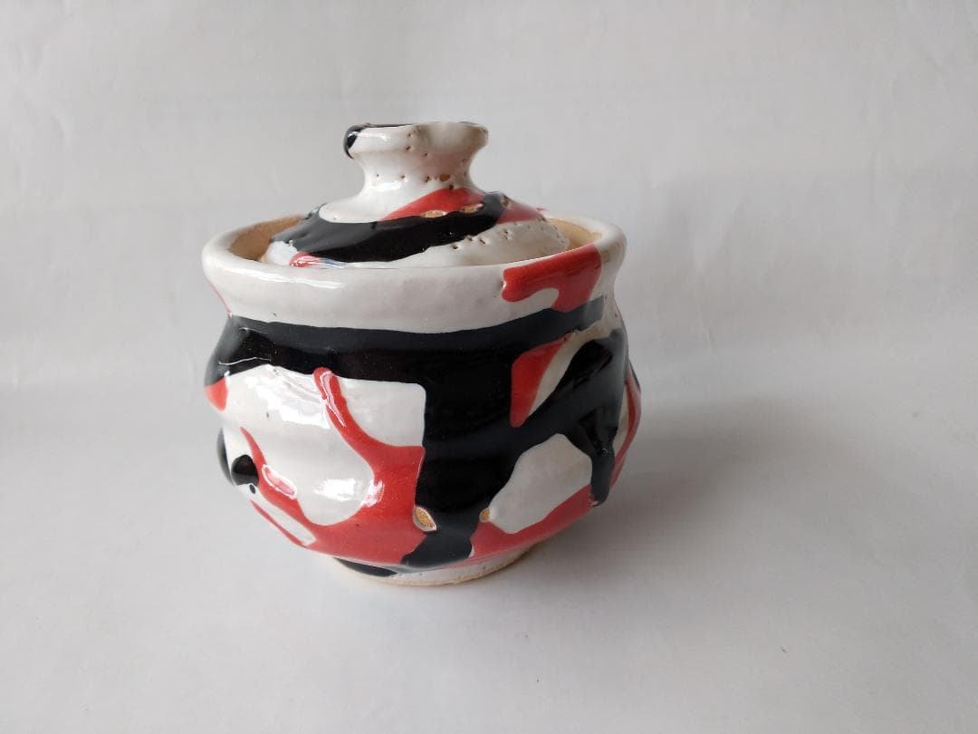 希少品 萩碗 宝瓶 関大安 作 萩煎茶器 共箱 現代アート 煎茶道具 玉露 新品