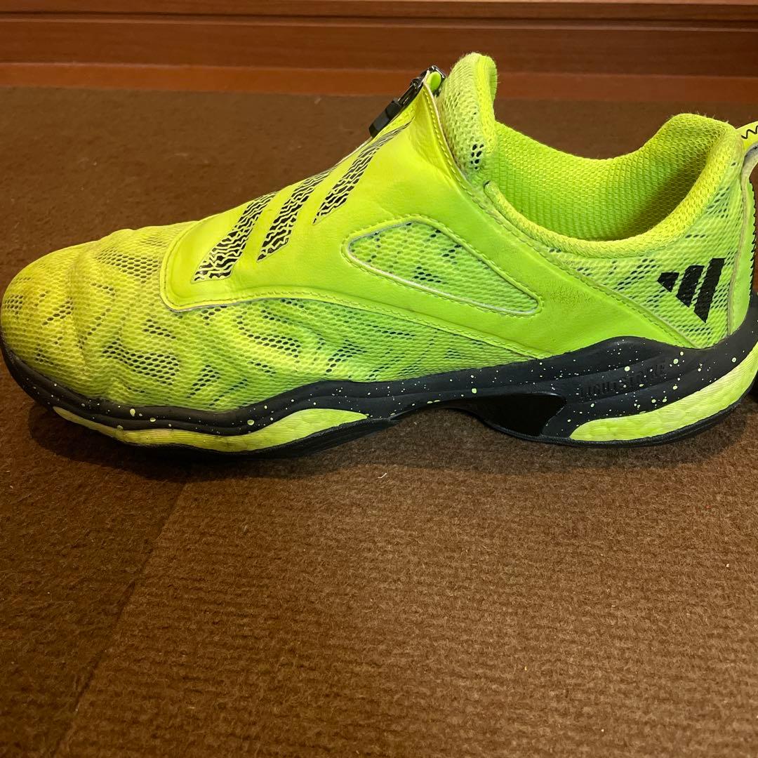 アディダス BOAコードカオス25 BOOST ゴルフシューズ 蛍光イエロー