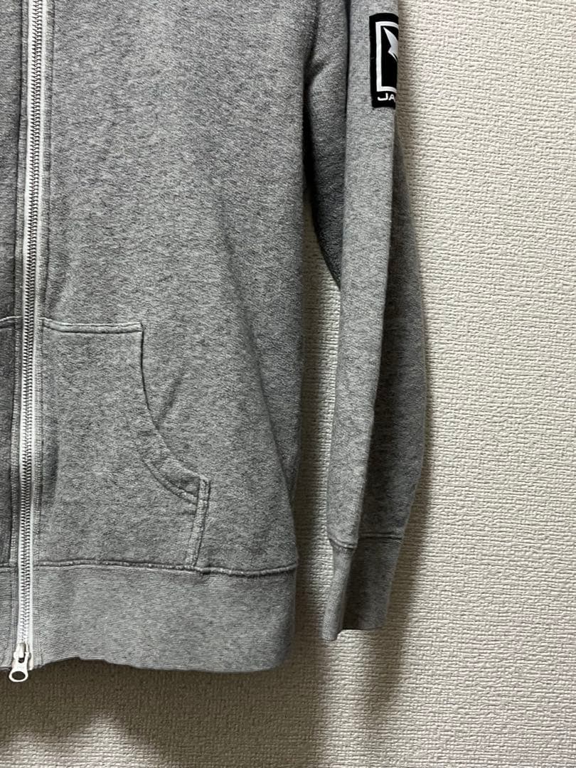 ジャッカル　スウェットパーカー　/L　霜降りグレー　ストレッチ　ダブルジップ