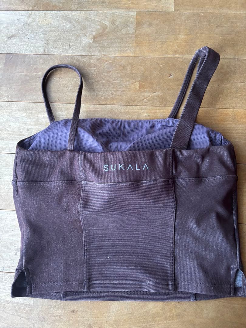 美品♪LAVA SUKALA リブデニムショートキャミソール　サイズS