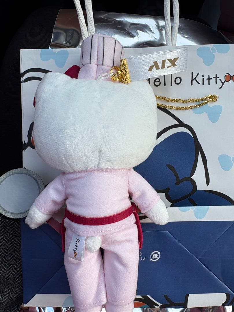 限定品　エクシブ　非売品　ハローキティ　シェフぬいぐるみ XIV 紙袋付
