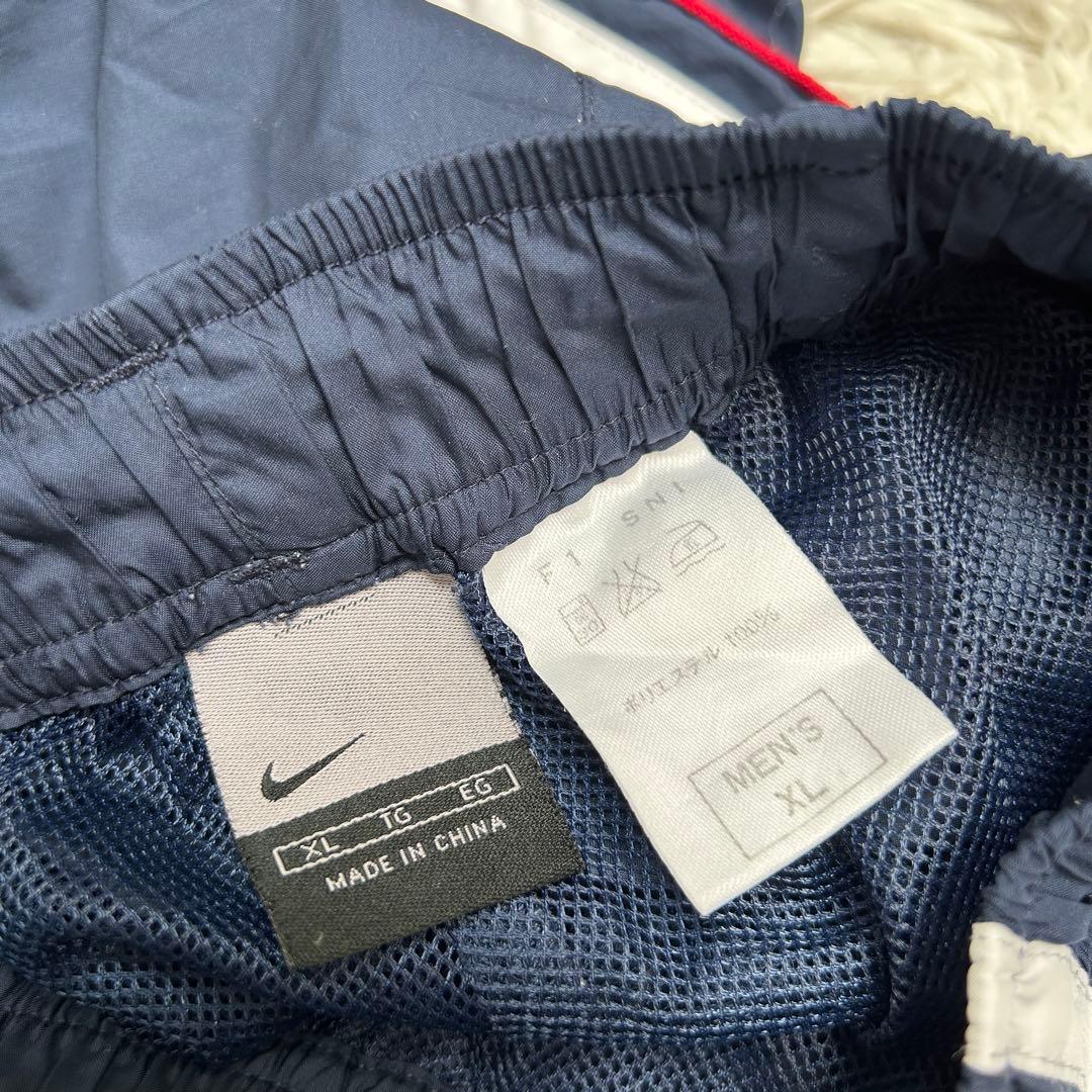 NIKE ナイキ　90s ナイロントラックジャケット　セットアップ　紺色　XL