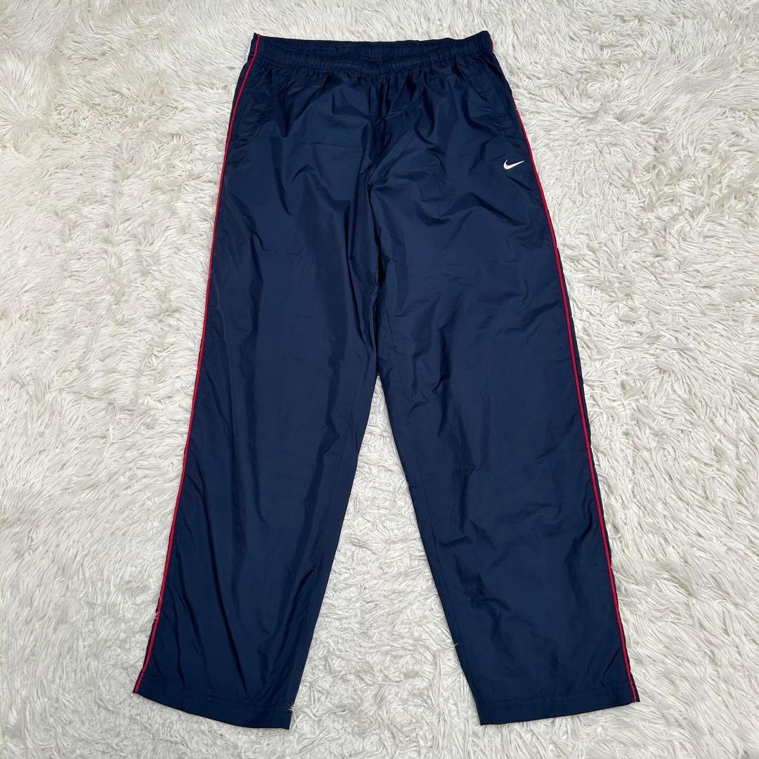 NIKE ナイキ　90s ナイロントラックジャケット　セットアップ　紺色　XL