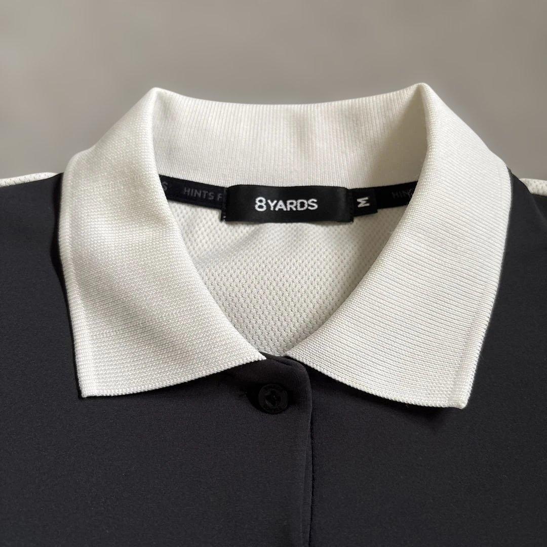 【超美品】8YARDS ♪ERITSUKI HYBRIDシャツ M 黒