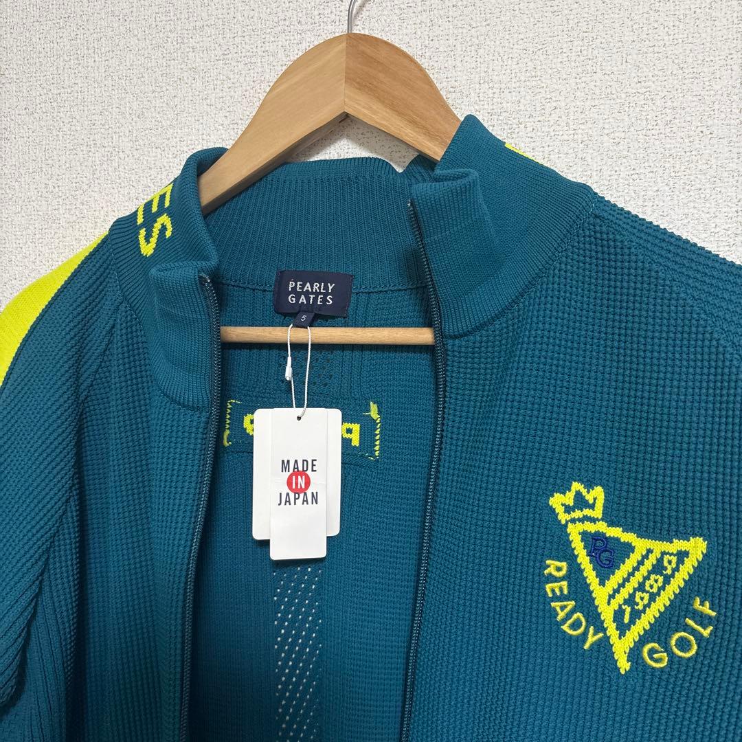 新品　パーリーゲイツ　ドライバーズニット　メンズ　ゴルフ　サイズ5