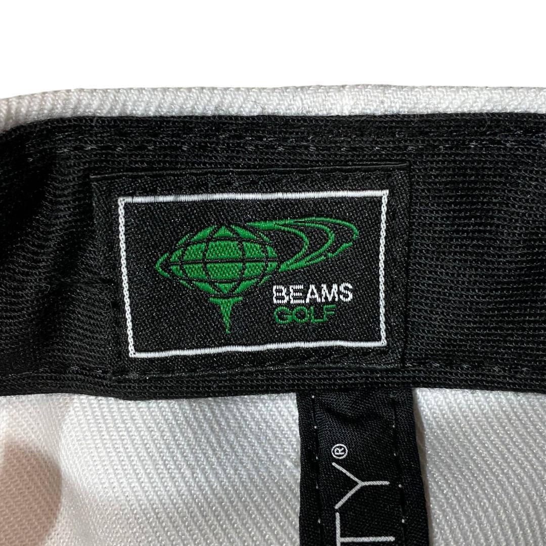 BEAMS GOLF ビームス ゴルフ フラットバイザー キャップ ホワイト