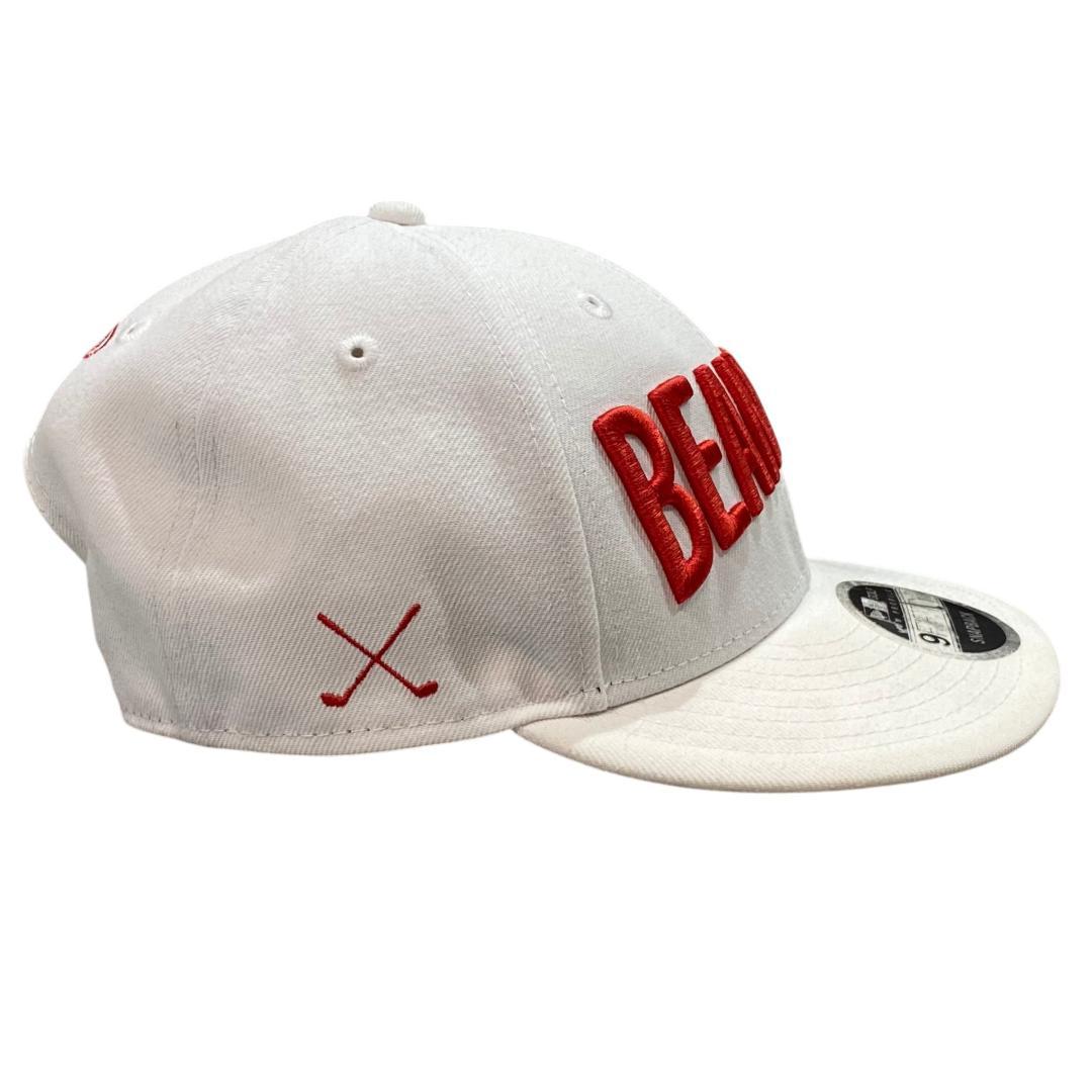 BEAMS GOLF ビームス ゴルフ フラットバイザー キャップ ホワイト