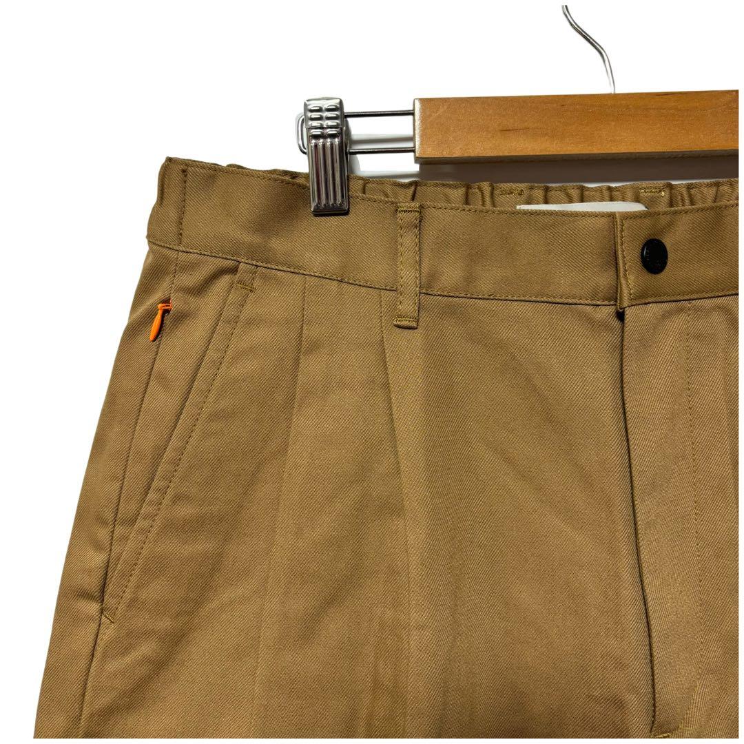 新品 ラッセルノ ゴルフ ワイド シルエット パンツ ブラウン L/XL