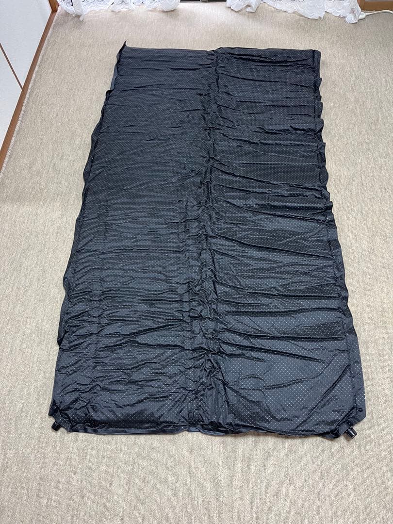 【超美品】QUICKCAMP インフレーターマット セミダブル8cm・グレー