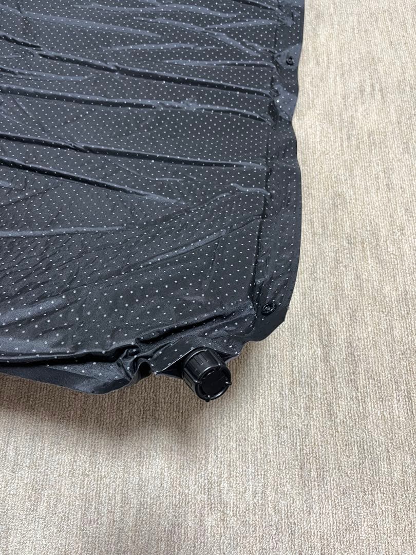 【超美品】QUICKCAMP インフレーターマット セミダブル8cm・グレー