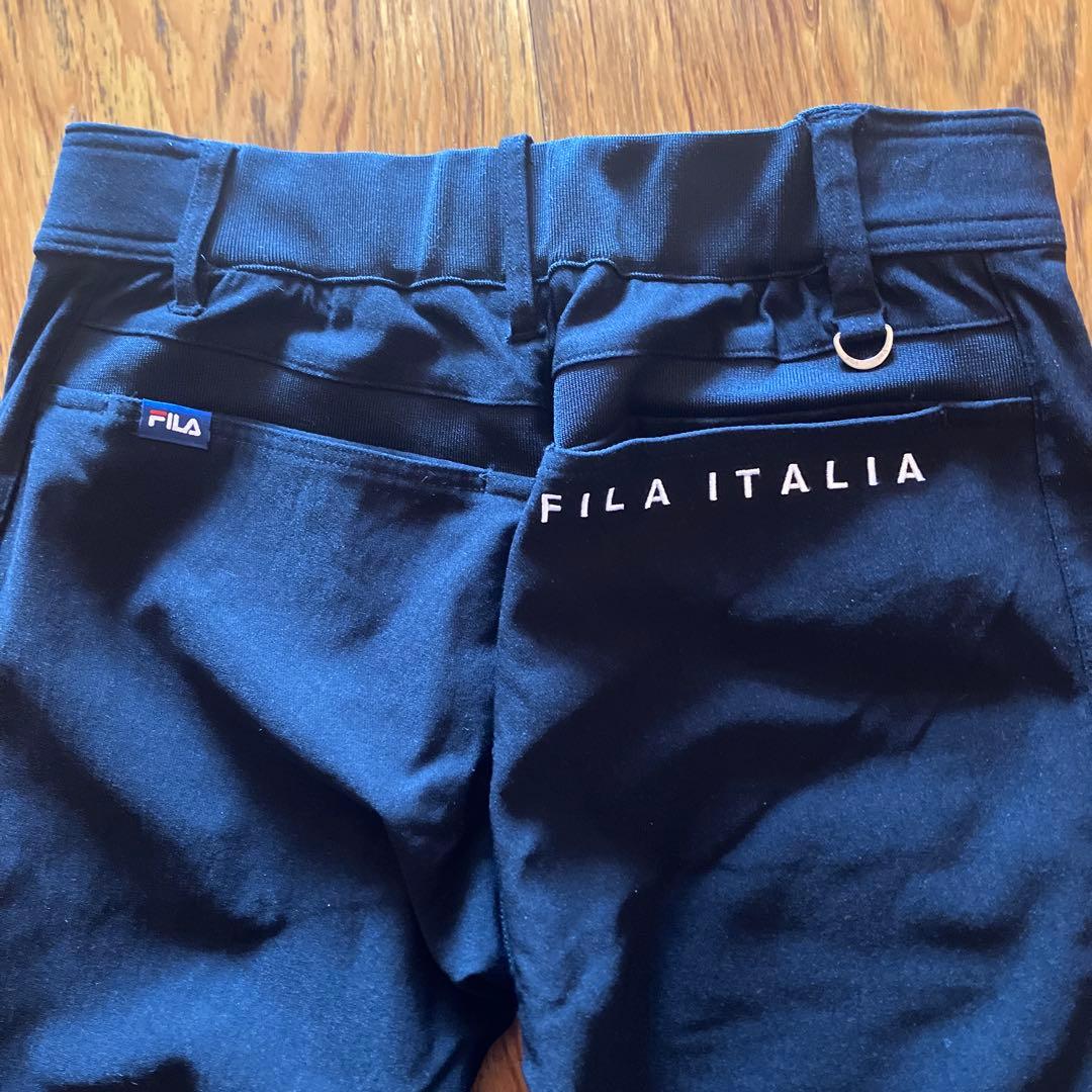 FILA スリムフィット ネイビー ゴルフパンツ、ブラックです。