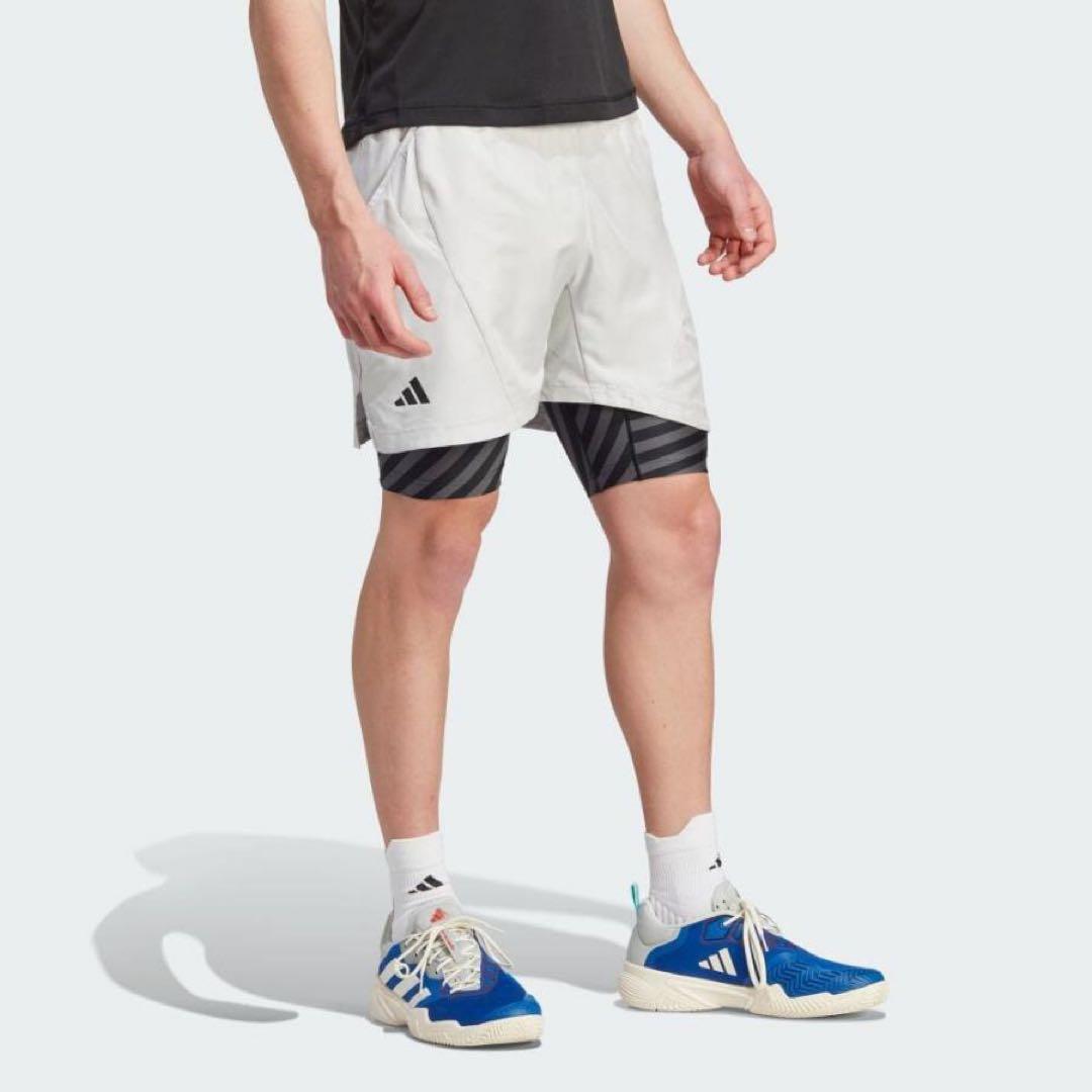 美品 Adidas フリーリフト Tシャツ＋2IN1 プロ ショーツ ズベレフ着