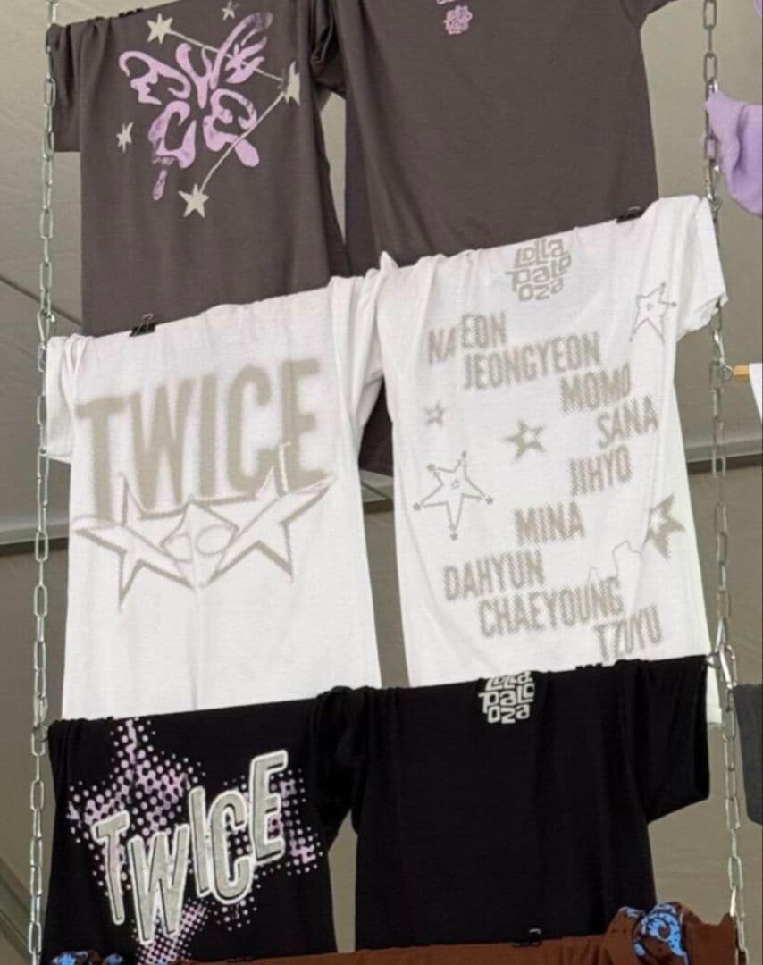 TWICE Lollapalooza 2025 ブラックTシャツ X L 新品